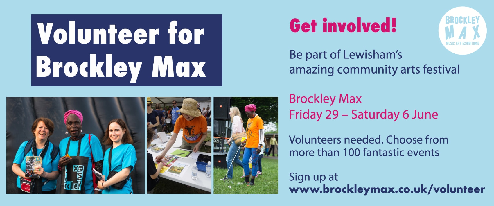 Volunteer for Brockley Max 2026